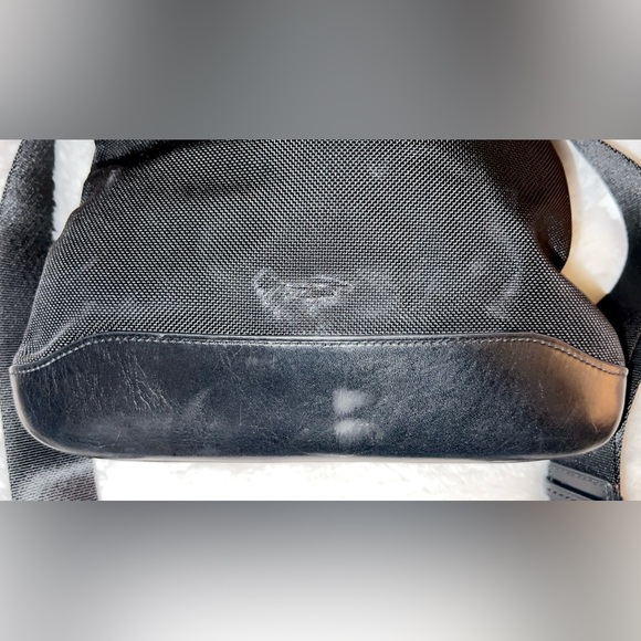 TUMI Leather Trim Nylon Crossbody Bag - Picture 6 of 11